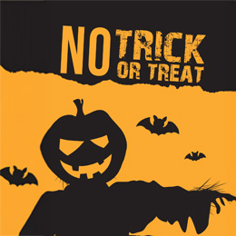 no trick or treat card