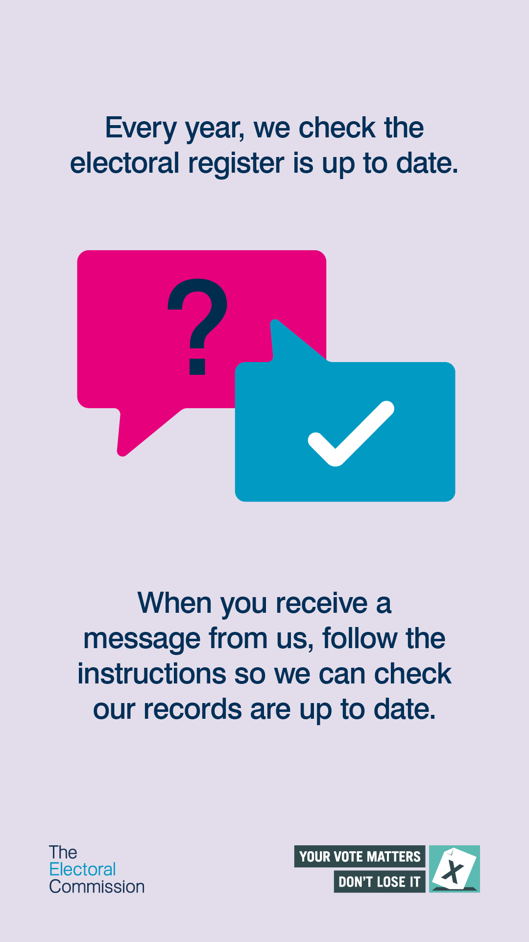 Electoral Commission advert for the 2025 Annual Canvass - Why does the canvass take place?